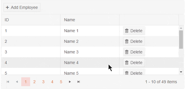 Blazor Grid Incell Editing